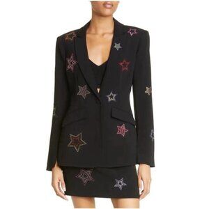 Cinq a Sept Cheyenne Multicolor Rhinestone Star Blazer Size 12